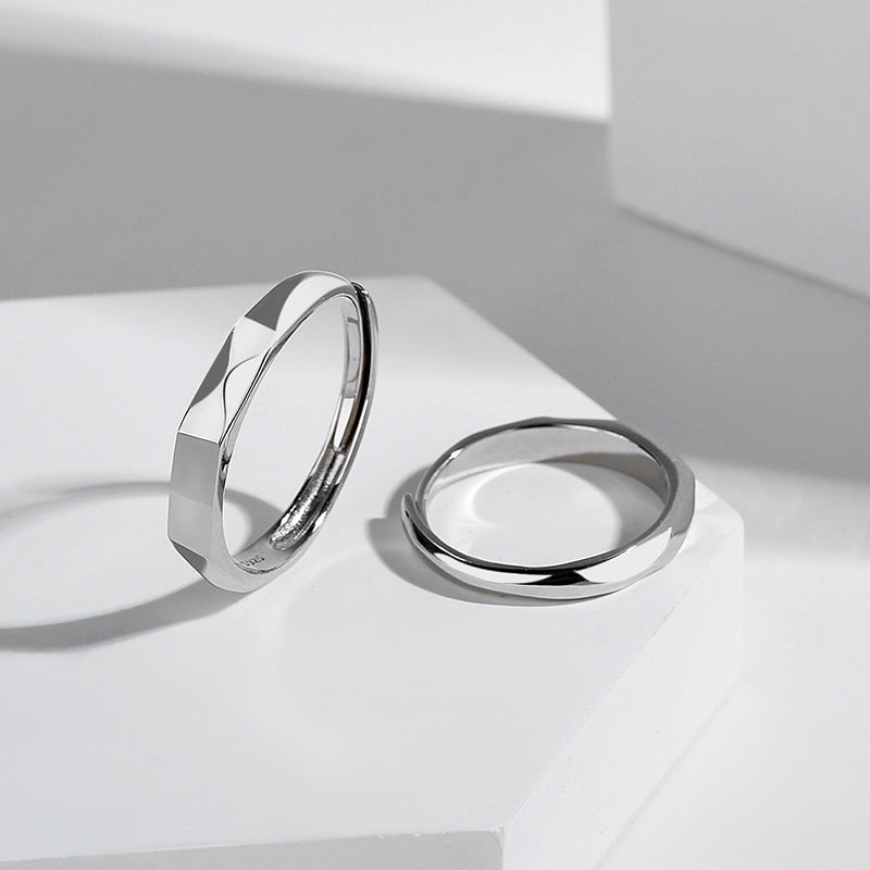 Sterling Silver Love Shadow Rings