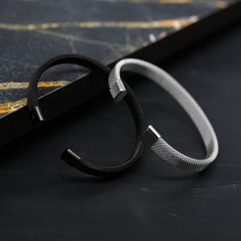 Stainless Steel Mesh Open Cuff Bracelet