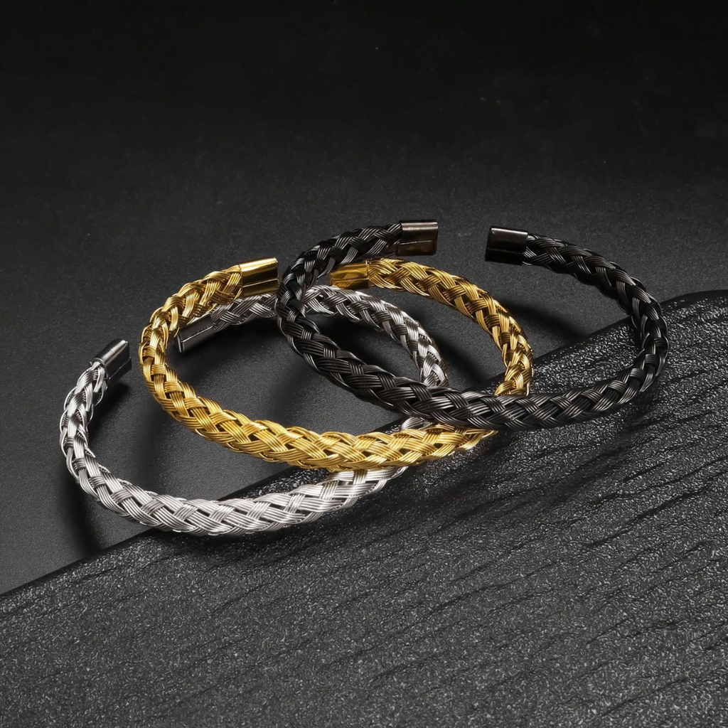 Stainless Steel Wire Woven Bracelet