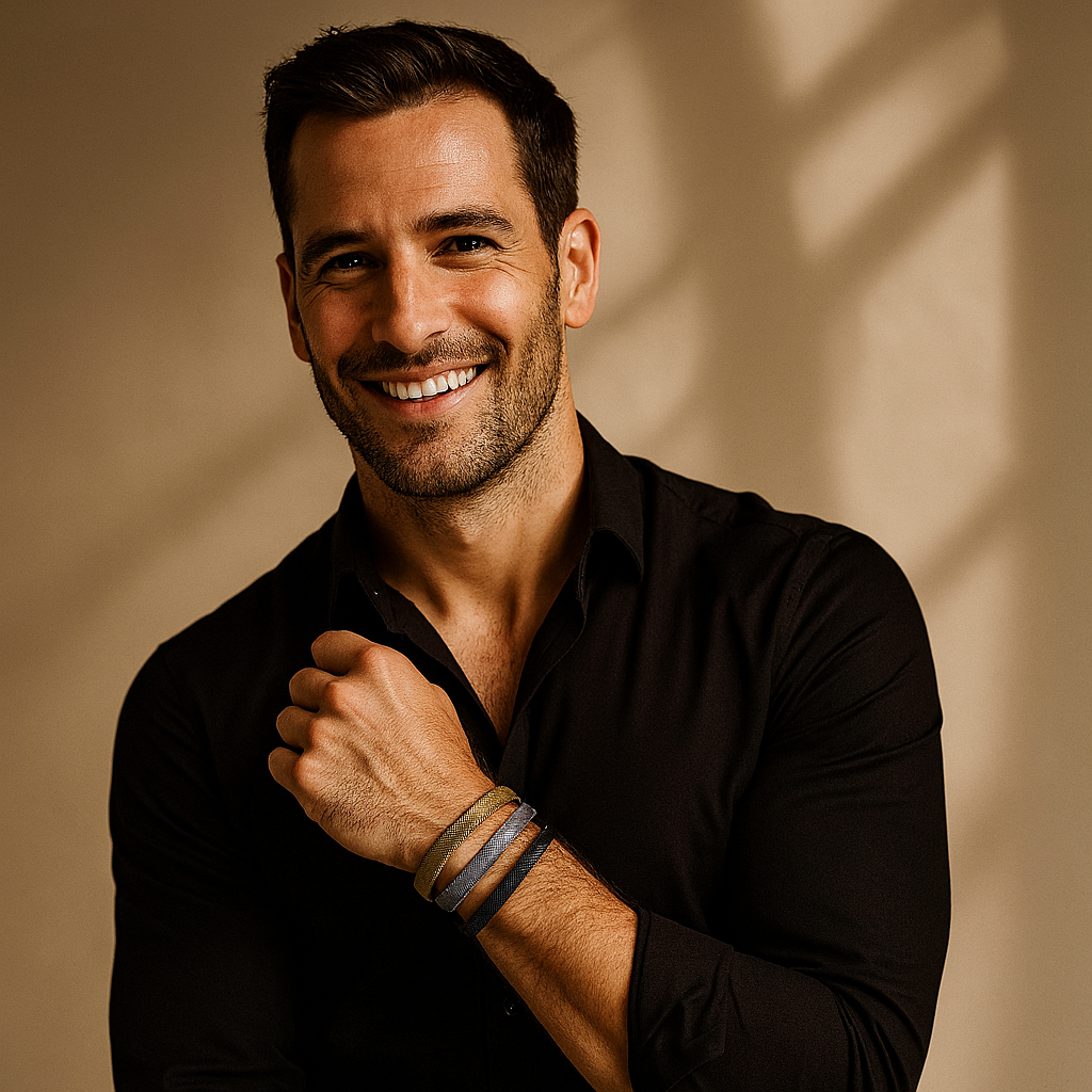 Stainless Steel Mesh Open Cuff Bracelet